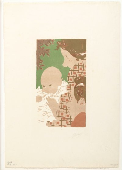 Andrée Terasse poika Jean ja veli Pierre Bonnard Scene de famille tekijältä Pierre Bonnard