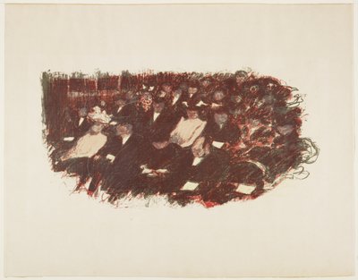 Au Theatre, n. 1897-1898 (julkaistu 1899) tekijältä Pierre Bonnard