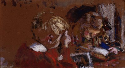 Lapset Lukeminen tekijältä Pierre Bonnard