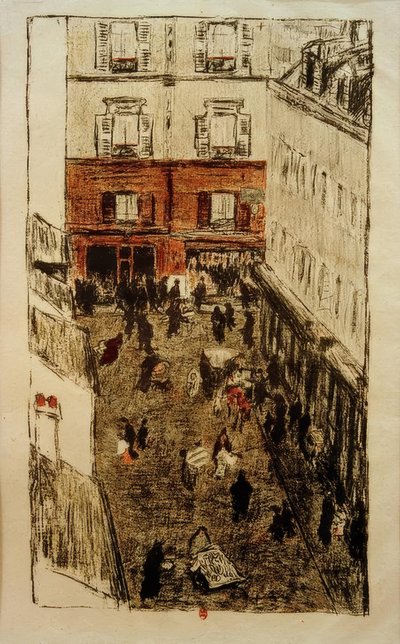 Katukulma, näkymä ylhäältä tekijältä Pierre Bonnard