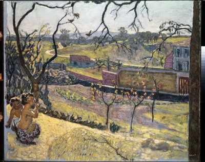 Kevään alku. Pienet faunit. Pierre Bonnardin maalaus (1867-1947) tekijältä Pierre Bonnard