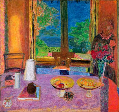 Ruokasali puutarhassa, 1934-35 tekijältä Pierre Bonnard