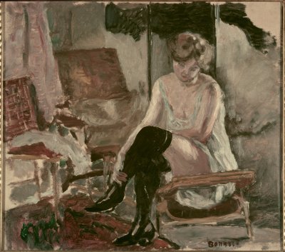 Tutkimus nuoresta naisesta hänen pitkällä leposohvalla tekijältä Pierre Bonnard
