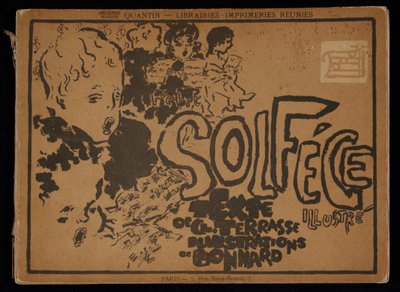 "Little illustrated solfègen" etukansi tekijältä Pierre Bonnard