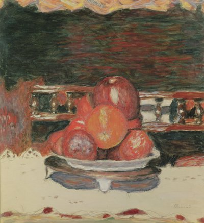 Hedelmä, Dark Harmony, n. 1930 (guassi & wc paperilla) tekijältä Pierre Bonnard