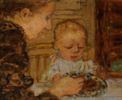 Isoäiti ja lapsi tekijältä Pierre Bonnard