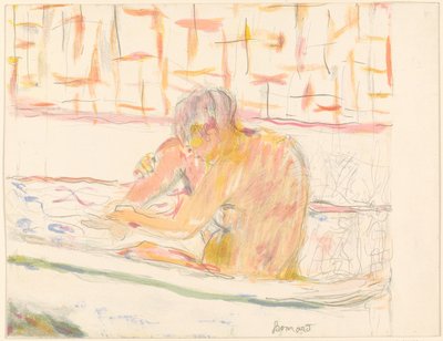 Nainen kylpyammeessa tekijältä Pierre Bonnard