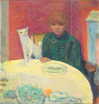 La femme au chat Nainen kissan kanssa, 1912. tekijältä Pierre Bonnard