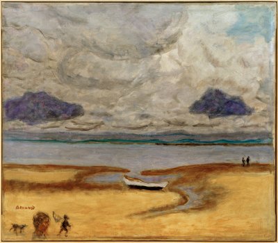 Ranta laskuveden aikaan (Marée basse à Arcachon) tekijältä Pierre Bonnard