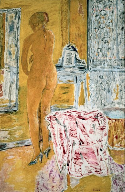 "Iso keltainen alastonkuva" tekijältä Pierre Bonnard
