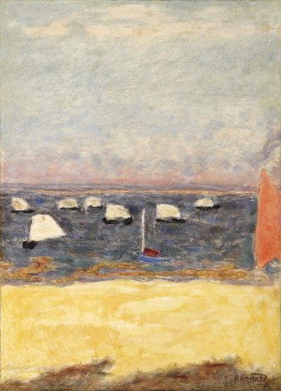 Les Voiliers, regatat, noin 1932. tekijältä Pierre Bonnard