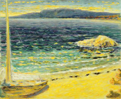 Meri, n. 1910 (öljy kankaalle) tekijältä Pierre Bonnard