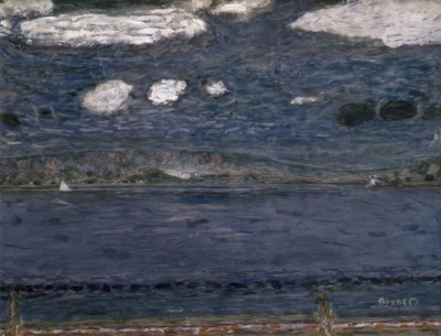 Välimerellinen – 1941/44 – 48,3 × 63,2 cm – guassi ja kynä paperille tekijältä Pierre Bonnard
