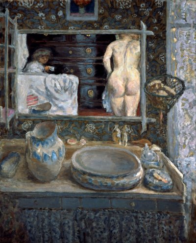 Peili pesutelineen yläpuolella, 1908. tekijältä Pierre Bonnard