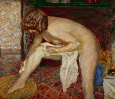 Alaston on wc takan edessä Pierre Bonnardin maalaus (1867-1947) 1907 Yksityinen kokoelma tekijältä Pierre Bonnard