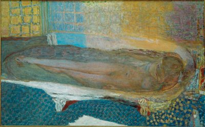 Alaston kylvyssä Alaston nainen kylpyammeessa. Pierre Bonnardin maalaus tekijältä Pierre Bonnard