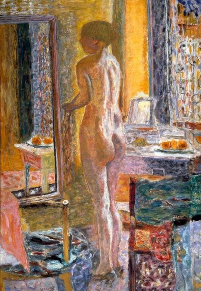 Nu au miroir (La Toilette) tekijältä Pierre Bonnard