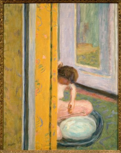 Alaston keltaisella verholla tekijältä Pierre Bonnard
