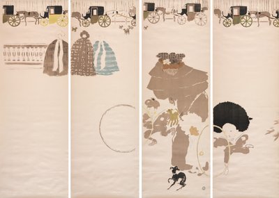 Sairaanhoitajan rantakatu, vaunujen frieze tekijältä Pierre Bonnard