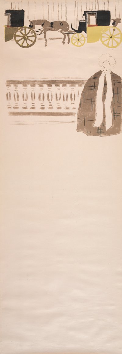 Nursemaids Promenade, Frieze of Carriages, 1895. tekijältä Pierre Bonnard