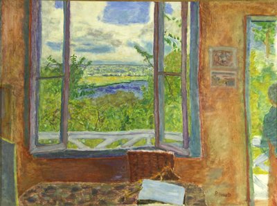 Avaa ikkuna kohti Seine Vernonia, c. 1911. tekijältä Pierre Bonnard