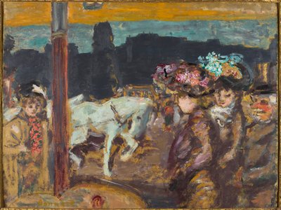 Aseta Clichyn hevoset ja tytöt metsään, noin 1894. tekijältä Pierre Bonnard