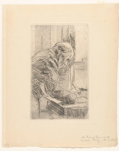 Taiteilija Edouard Vuillardin muotokuva tekijältä Pierre Bonnard