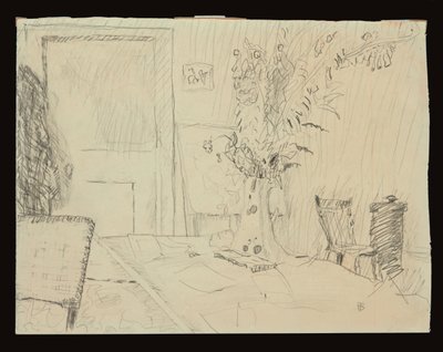 Kukkaruukku Le Canetin ruokasalissa tekijältä Pierre Bonnard