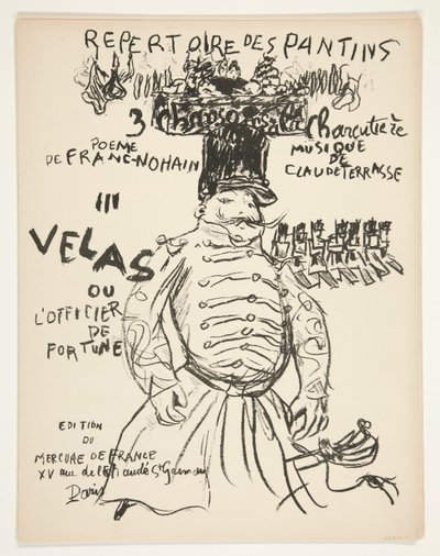 Theater des Pantinsin ohjelmisto - kuusi kappaletta tekijältä Pierre Bonnard