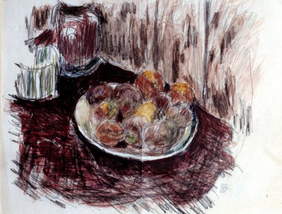 Pierre Bonnardin asetelma Pechesin maalauksella (1867-1947) 1900-luvun yksityinen kokoelma tekijältä Pierre Bonnard