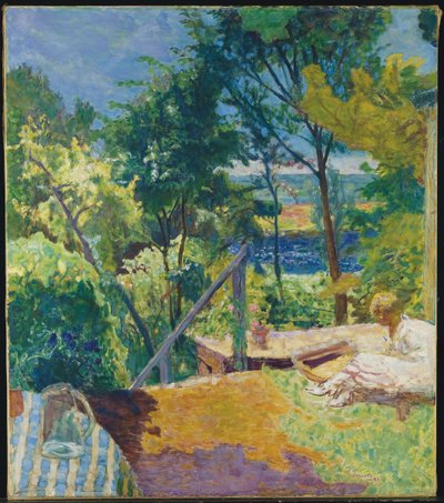 Terassi Vernonissa, 1923 tekijältä Pierre Bonnard