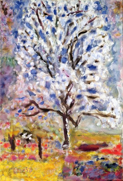 Mantelipuu kukkimassa, 1947 tekijältä Pierre Bonnard
