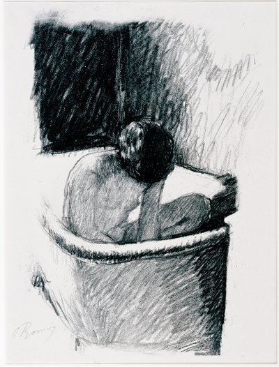 The Bath, n. 1925 (litho) tekijältä Pierre Bonnard