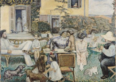 Porvarillinen iltapäivä tai Terrassen perhe tekijältä Pierre Bonnard