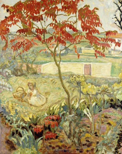 Puutarha ja punainen puu; Le Jardin a l