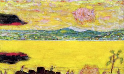 St. Tropezin lahti auringonlaskun aikaan, 1937 tekijältä Pierre Bonnard