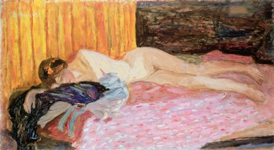 Vaaleanpunainen sohva tekijältä Pierre Bonnard