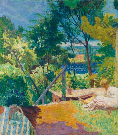 Terassi Vernonissa, 1923 tekijältä Pierre Bonnard