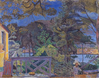 Terassi Vernonissa, 1928 tekijältä Pierre Bonnard
