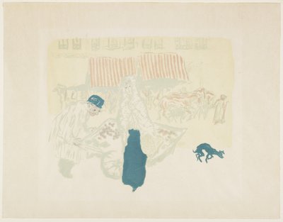 Vihannesmyyjä, c. 1897 (julkaistu 1899) tekijältä Pierre Bonnard