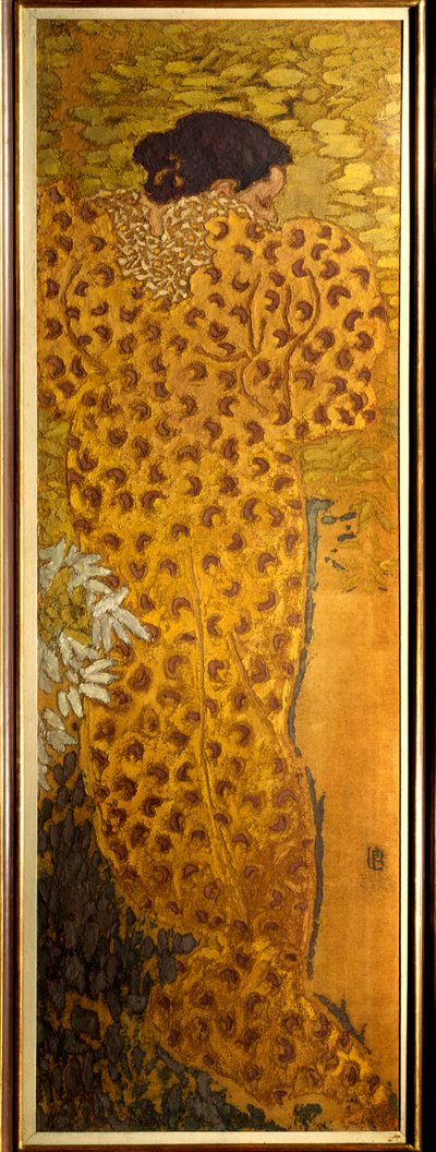 Kylpytakki Pierre Bonnardin (1867-1947) maalaus kankaalle 1892 Nabis Dim. 1,5x0,5 m Pariisi, Musee d