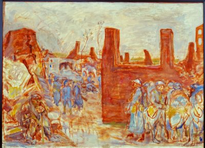 Village en ruine aux environs de Ham tekijältä Pierre Bonnard