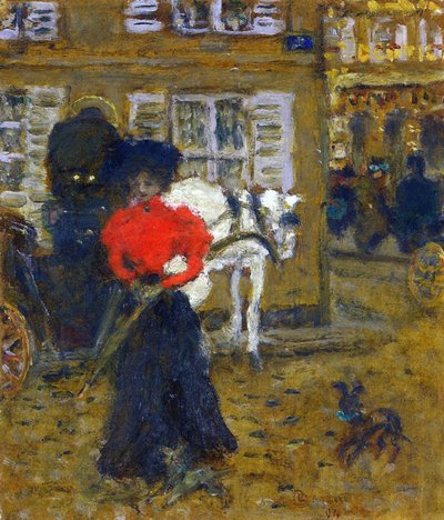 Nainen kadulla, 1894 tekijältä Pierre Bonnard