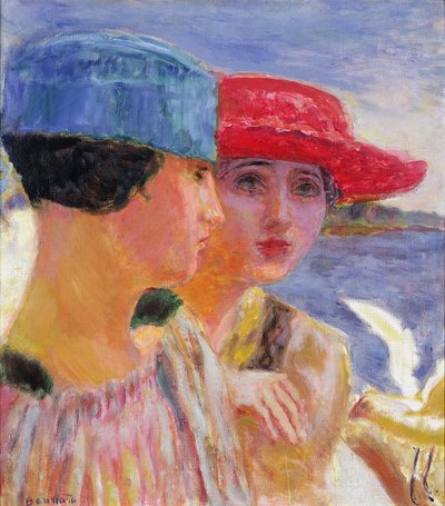 Nuoret naiset lokin kanssa, 1917 tekijältä Pierre Bonnard