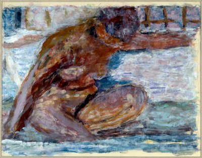 kyykyssä alasti tekijältä Pierre Bonnard