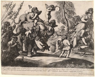 Bacchus Dianan ja Minervan kanssa tekijältä Pierre Brebiette