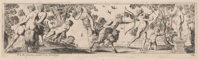 Satyr ja Mercury ampuvat patsaan tekijältä Pierre Brebiette