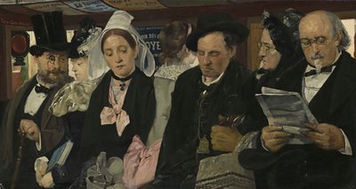 Omnibussissa, 1877. tekijältä Pierre Carriere Belleuse