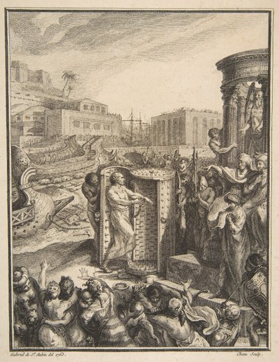 Regulus tuomittiin kamalimpaan kidutukseen, 1700-luku. tekijältä Pierre Chenu