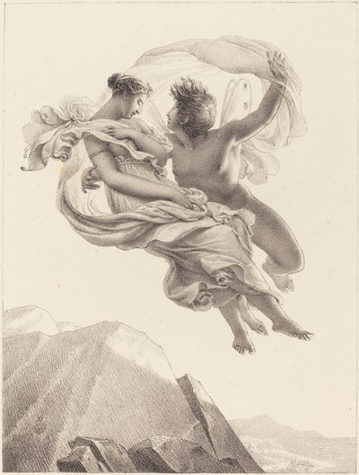 Zephyr ja Psyche tekijältä Pierre Claude François Delorme